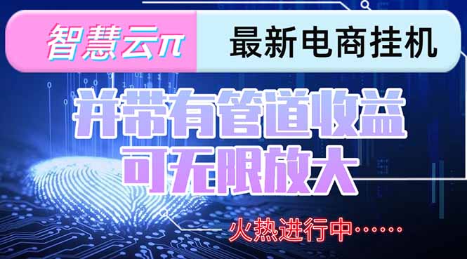 智慧云π电脑挂机单机每天收益300—500+ 并带有团队管道收益 可无限放大-网创项目