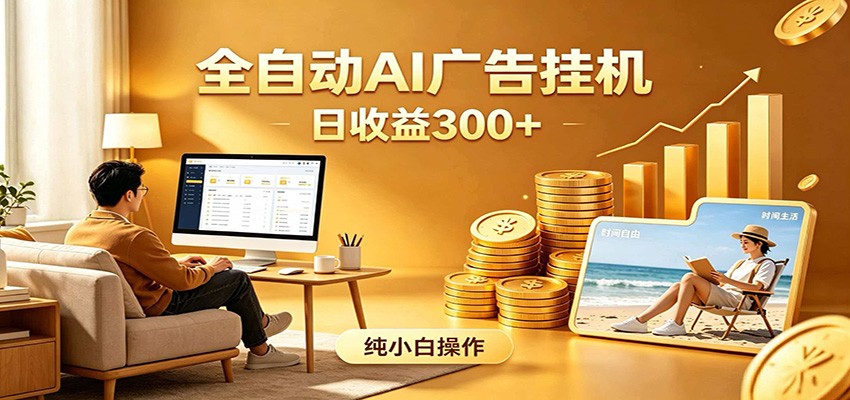 AI风口项目，全程解放双手，后台自动运行赚取收益，每天稳定收益300+-网创项目