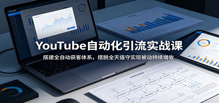 YouTube自动化引流实战课：搭建全自动获客体系，摆脱全天值守实现被动持续增收-网创项目