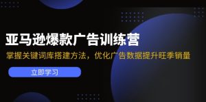 (11858期)亚马逊爆款广告训练营:掌握关键词库搭建方法,优化广告数据提升旺季销量-网创项目