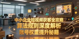 中小企业短视频获客全攻略,算法规则深度解析,账号权重提升秘籍-网创项目