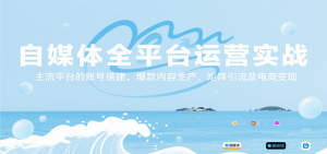 自媒体全平台运营实战，主流平台的账号搭建、爆款内容生产、矩阵引流及电商变现-网创项目