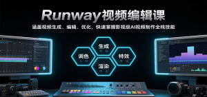 Runway视频编辑课，涵盖视频生成、编辑、优化，快速掌握影视级AI视频制作全栈技能-网创项目