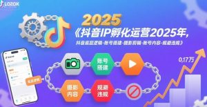 抖音IP孵化运营2025年,抖音底层逻辑-账号搭建-摄影剪辑-账号内容-规避违规-网创项目