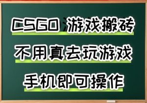 游戏搬砖,手机可做,不用电脑,最快当天见收益3张+,副业创业网创兼职【揭秘】-网创项目