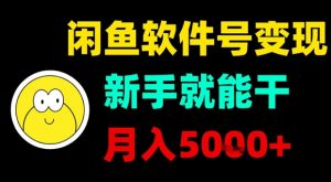 闲鱼软件号变现，新手就能干，月入5k+-网创项目