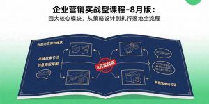 企业营销实战型课程-8月版：四大核心模块，从策略设计到执行落地全流程-网创项目