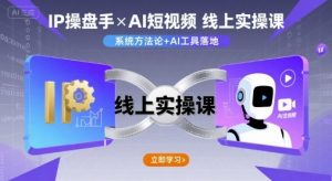 IP操盘手线上实操课，AI短视频线上课-网创项目