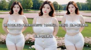 微胖女孩舞蹈AI视频制作提示词(含绘图词、视频词) 跳舞+视频教程-网创项目