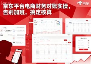 京东平台电商财务对账实操,告别加班,搞定核算-网创项目
