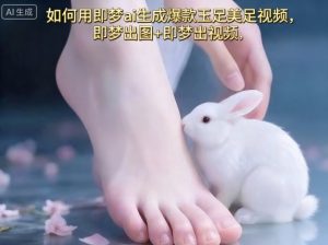 如何用即梦ai生成爆款玉足美足视频，即梦出图+即梦出视频，快速涨粉-网创项目
