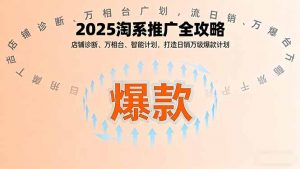 2025淘系推广全攻略，店铺诊断、万相台、智能计划，打造日销万级爆款计划-网创项目