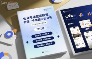 公众号运营高阶课，打造一个优质IP公众号-网创项目