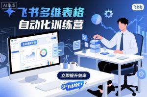 飞书多维表格自动化训练营,手把手教你告别重复处理,用多维表格开启高效办公新模式-网创项目