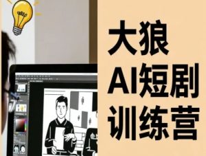大狼AI短剧训练营-短剧课程(更新中)-网创项目