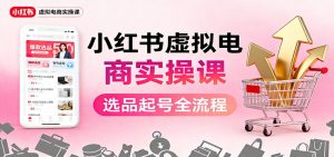 小红书虚拟电商实操课：选品起号+AI 内容创作+店铺运营+引流私域+自动化发笔记-网创项目