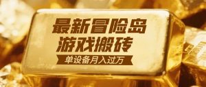 冒险岛游戏搬砖 一组账号月利润9000+-网创项目