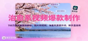 治愈系视频爆款制作,700万播放量案例解析,图片转视频,海量风景提示词,新手直接用-网创项目