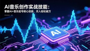 AI音乐创作实战技能:掌握AI+音乐起号核心技能,月入轻松破万-网创项目