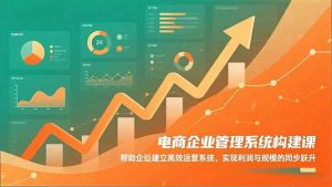 电商企业管理系统构建课:帮助企业建立高效运营系统,实现利润与规模的同步跃升-网创项目
