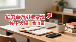 小红书百万引流变现-11月线下大课:分享从0到百万引流路径,手把手教偷流量、拿结果-网创项目