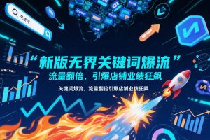 新版无界关键词爆流，流量翻倍，引爆店铺业绩狂飙-网创项目