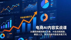 电商AI内容实战课，从爆款拆解到转化文案，AI全流程赋能，解放人力，单月节省内容成本数万元-网创项目