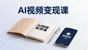 AI视频变现课，学完即可创作短片、接商单，实现副业增收，单项目报价可达千元-网创项目