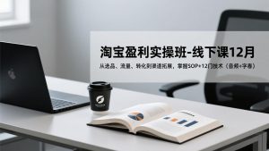 淘宝盈利实操班-线下课12月，从选品、流量、转化到渠道拓展，掌握SOP+12门技术(音频+字幕-网创项目