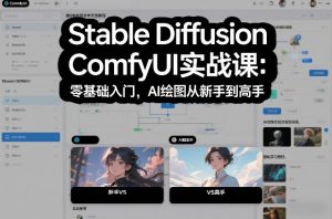 Stable Diffusion ComfyUI实战课：零基础入门，AI绘图从新手到高手-网创项目