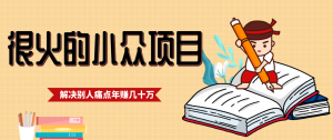 一直都很火的小众项目，抓住应届生求职痛点，这个小众项目年入几十万的底层逻辑-网创项目