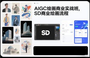 AIGC绘画商业实战班，SD商业绘画流程-网创项目