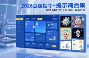 2026豆包指令+提示词合集,解锁AI创作的无限可能,效率倍增-网创项目