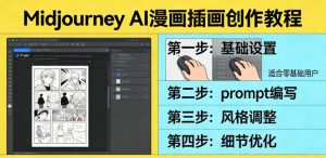 利用Midjourney AI人工智能轻松创作漫画插画教程，零基础创作完整漫画插画-网创项目