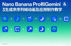 Nano Banana Pro和Gemini 3生成序列帧动画及应用制作教学-网创项目