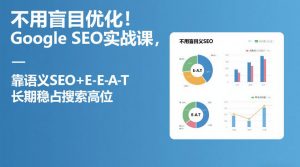 不用盲目优化！Google SEO实战课，靠语义SEO+E-E-A-T，长期稳占搜索高位-网创项目