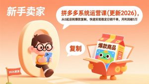 拼多多系统运营课(更新2026-网创项目