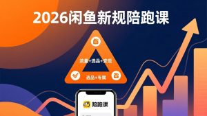 2026闲鱼高阶陪跑课全新上线，带你吃透新规玩转选品流量，从零搭建稳定变现盈利体系-网创项目