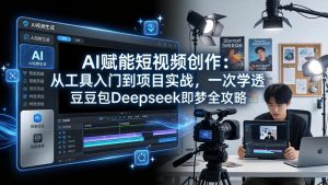 AI赋能短视频创作：从工具入门到项目实战，一次学透豆包Deepseek即梦全攻略-网创项目
