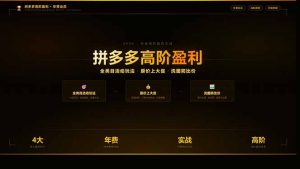 拼多多高阶盈利年费会员：全类目活动玩法、原价上大促、洗图防比价等核心盈利技术(更新26年3月-网创项目