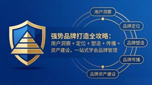 强势品牌打造全攻略：用户洞察 + 定位 + 塑造 + 传播 + 资产建设，一站式学会品牌管理-网创项目