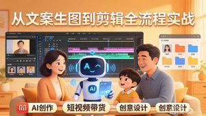 原创 AI 剧情短视频带货：AI+家庭剧情+带货广告，从文案生图到剪辑全流程实战-网创项目