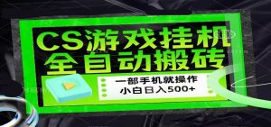 CSGO游戏挂机捡漏搬砖，超稳定的项目，带领1000+小白实现日入500+-网创项目