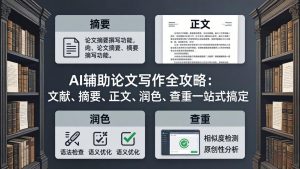 AI辅助论文写作全攻略：文献、摘要、正文、润色、查重一站式搞定-网创项目
