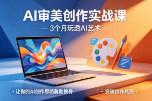 AI审美创作实战课，3个月玩透AI艺术，让你的AI创作思路脱胎换骨，突破创作瓶颈-网创项目