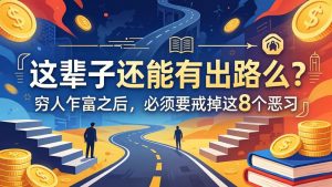 关于人生两篇付费文章【这辈子还能有出路么？】【穷人乍富之后，必须要戒掉这8个恶习】-网创项目