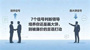 付费文章:7个信号判断领导培养你还是画大饼,别被廉价的言语打动-网创项目