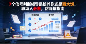 付费文章:7个信号判断领导是培养你还是画大饼,职场人必看,防踩坑指南-网创项目