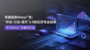 掌握最新的Meta广告，通过“评估-行动-提升”2.0版本轻松获得专业级结果。学习目前学习Meta广告的最佳方法-网创项目
