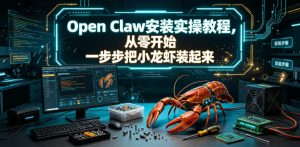 Open Claw安装实操教程，从零开始一步步一步步把小龙虾装起来-网创项目